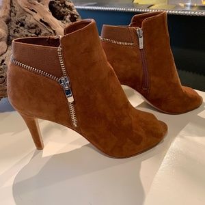SOLD Marc Fisher Cognac Suede Bootie Size 9